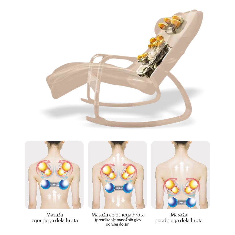 MINI ELITE 2v1 – Masažni počivalnik, gugalnik