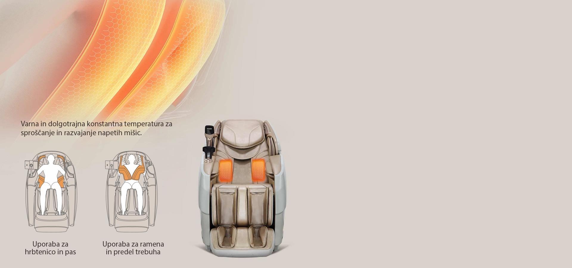 Blagodejna toplota v predelu ramen