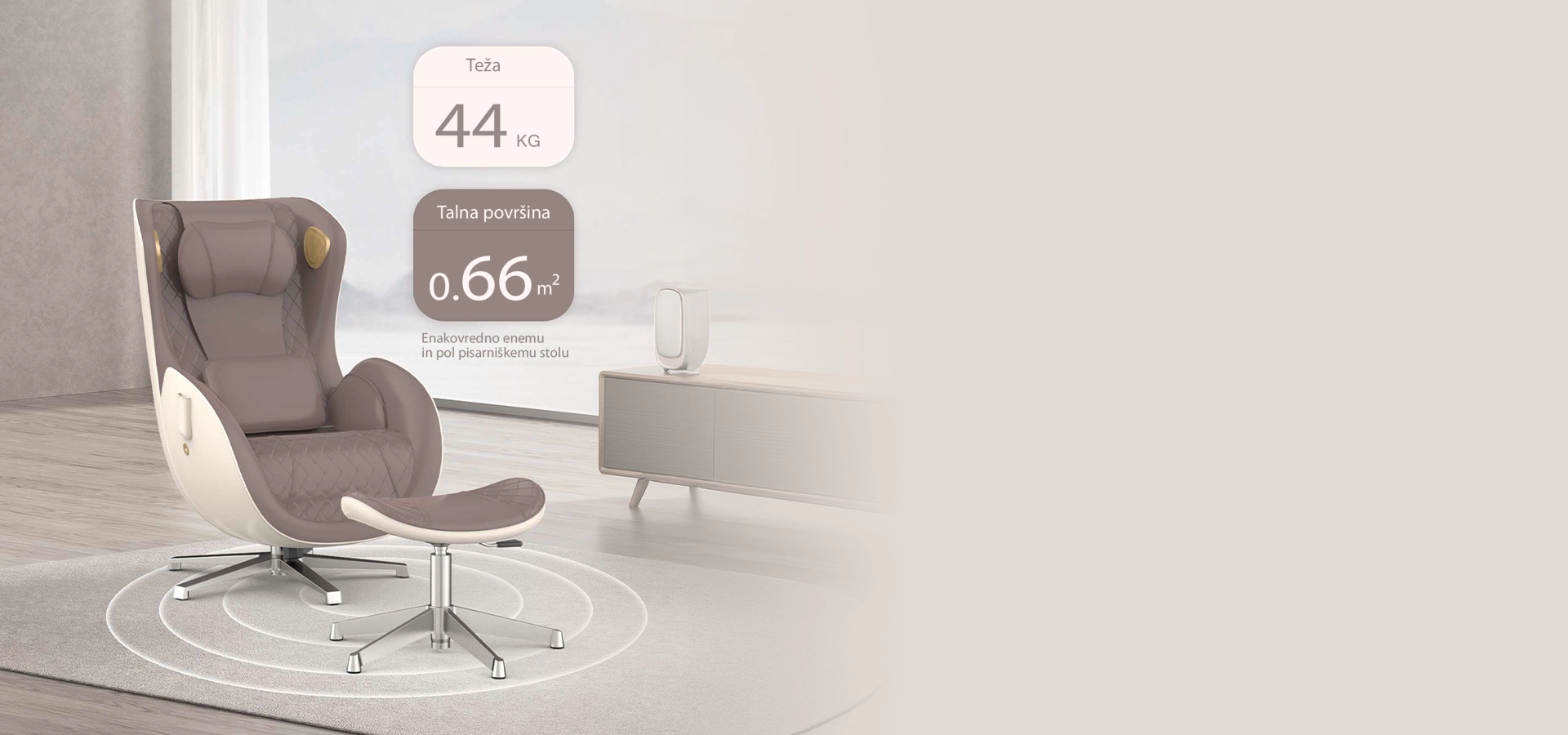 Lahkoten masažni stol