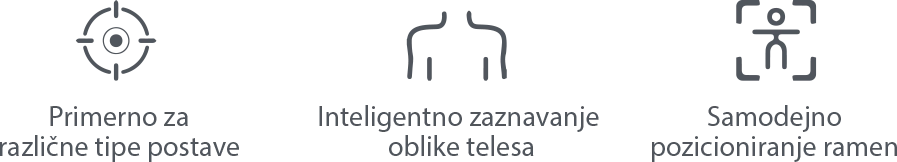 SAMODEJNO ZAZNAVANJE OBLIKE TELESA NATANČNA MASAŽA BOLEČIH TOČK